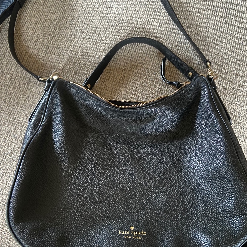 KATE SPADE NEW YORK BLACK SHOULDER/CROSSBODY BAG